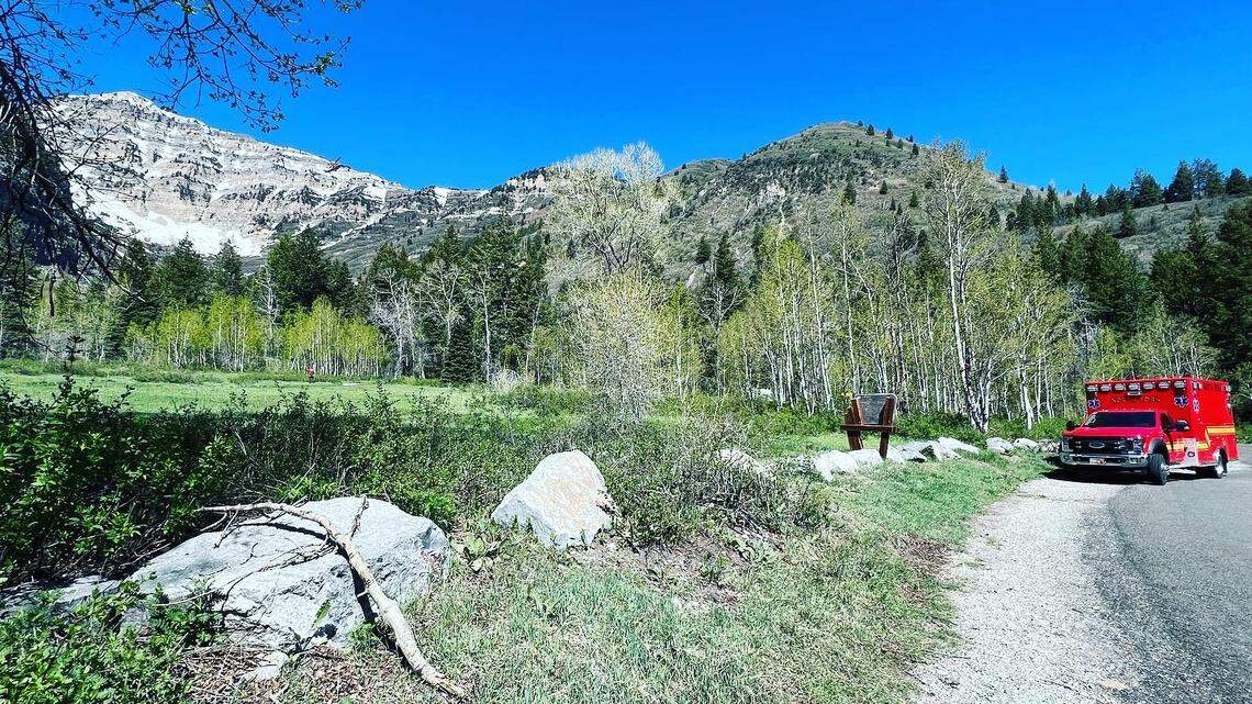 A hiker was rescued from North Fork in Utah after she slipped on ice.