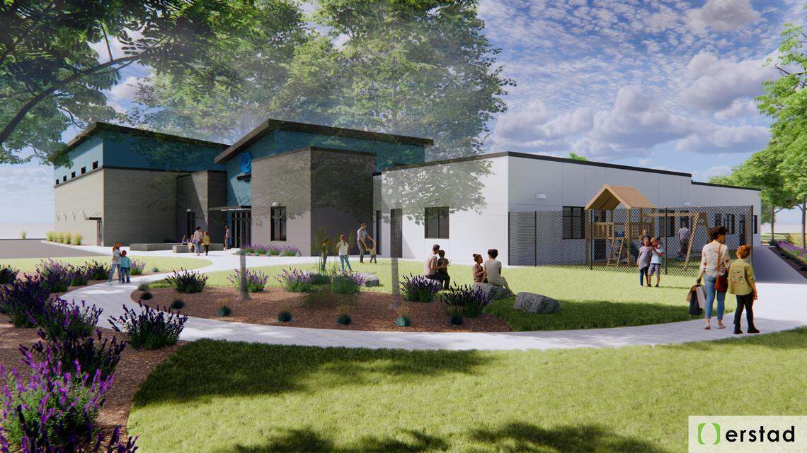 This is an architect’s rendering of the proposed Boys & Girls Club in Kuna, which recently received a $375,000 donation from the Murdock Charitable Trust.