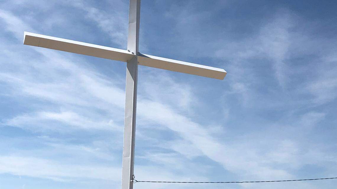 The Table Rock cross is shown in this 2018 file photo.