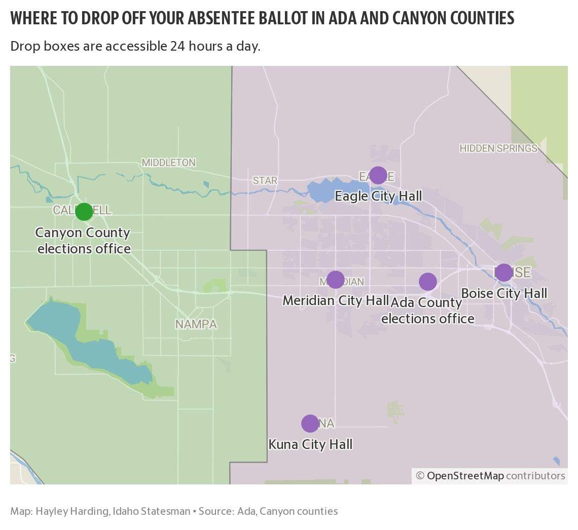 You can drop your ballot in the mail up until a week before the election. If you’d prefer to return it yourself, you can visit any of these locations.