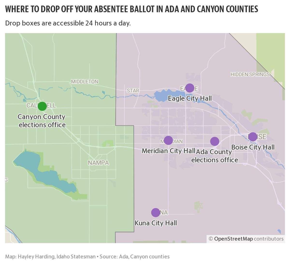 You can drop your ballot in the mail up until a week before the election. If you’d prefer to return it yourself, you can visit any of these locations.