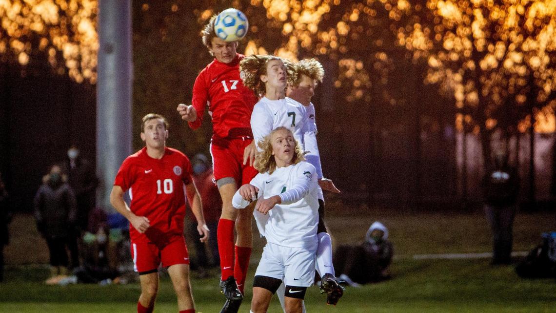 Boise’s Nick Liebich (17) was voted the 5A Boys Soccer Player of the Year by the state’s coaches.