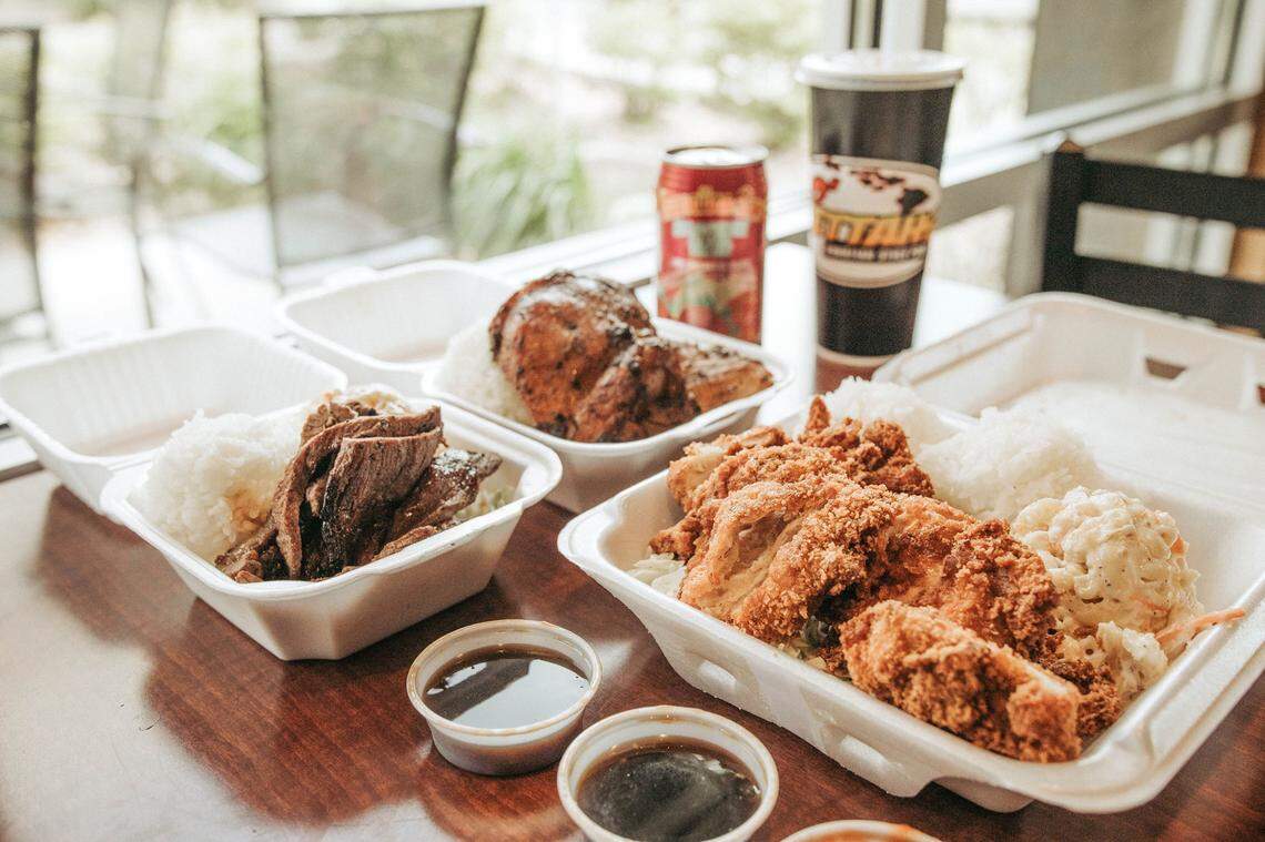 Hawaiian-style plate lunches are a hot item with customers.