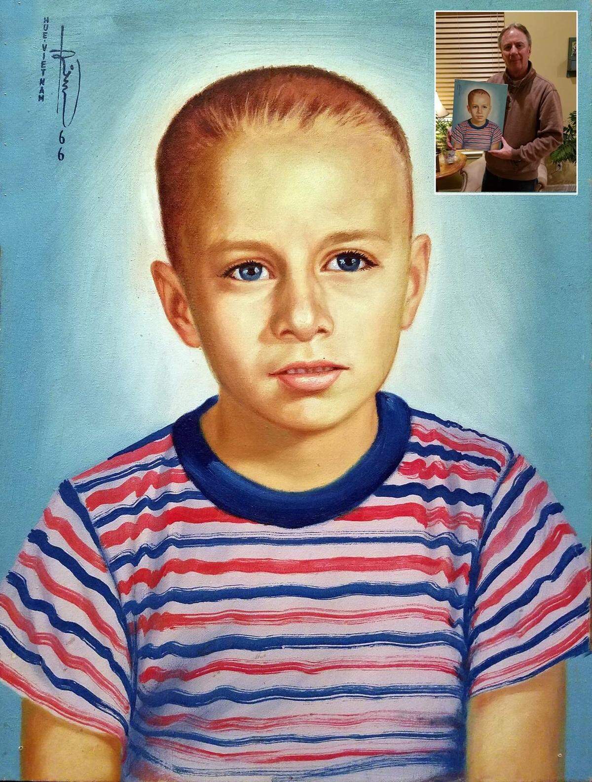 Tom Rosen, of Boise, went to Vietnam with his son. This painting, commissioned by his brother while serving in the Vietnam War, is Rosen’s most cherished possession. He was shocked to meet the artist who painted it.