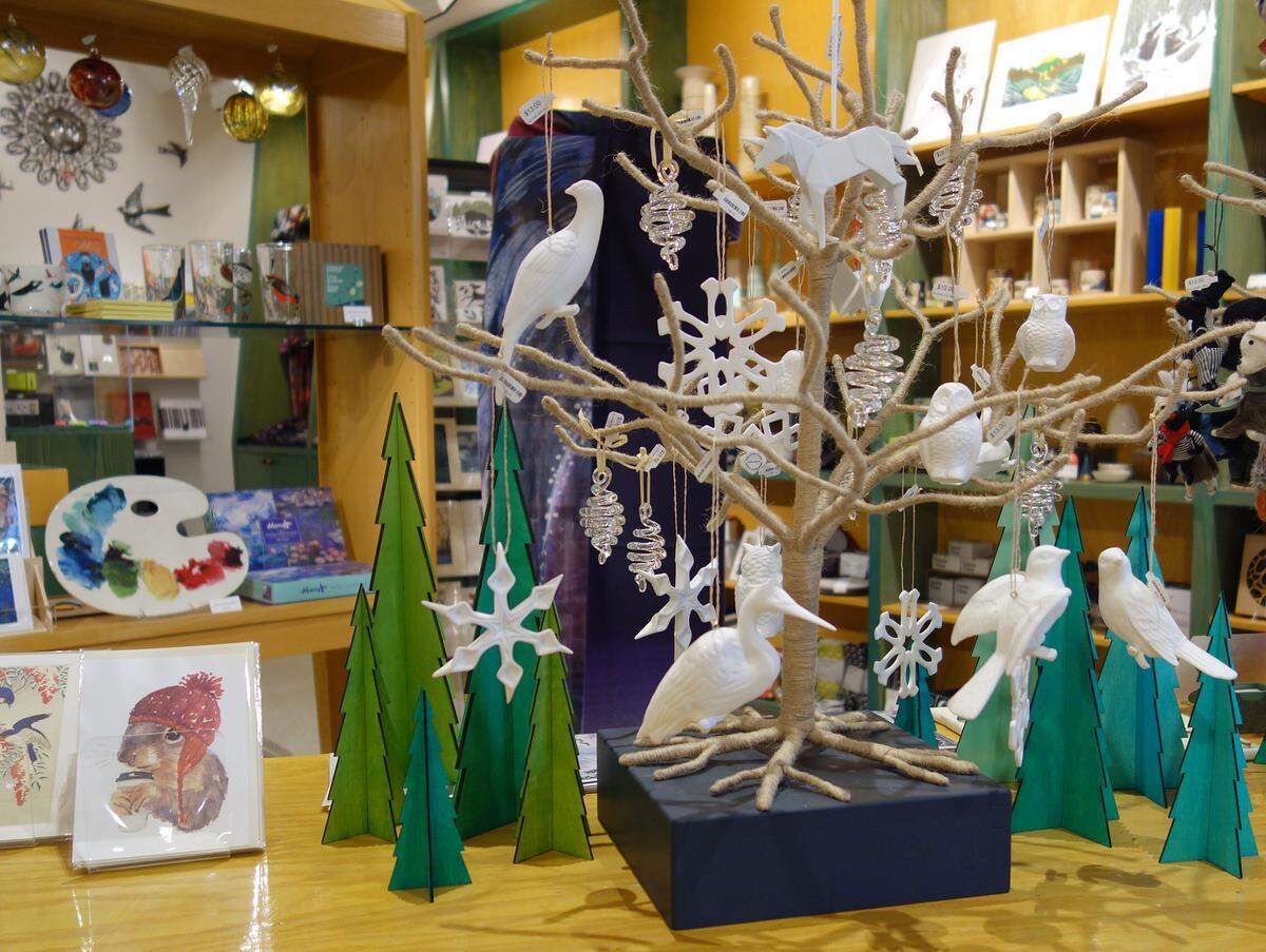 A holiday ornament is always a great stocking stuffer. Statesman gifter Terri Dillion gets hers at the gift store inside the Boise Art Museum.