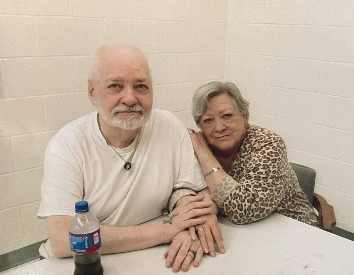 Thomas Creech, left, is Idaho’s longest-service death row prisoner, including after a failed execution by lethal injection in February 2024. He married his wife, LeAnn Creech, in 1998 while incarcerated.