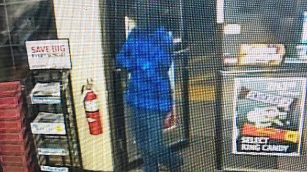 The man who robbed a Nampa Maverik store early Saturday is described as 5-foot-10 and 165 pounds. He was wearing a blue plaid shirt, blue jeans and a black ski mask.