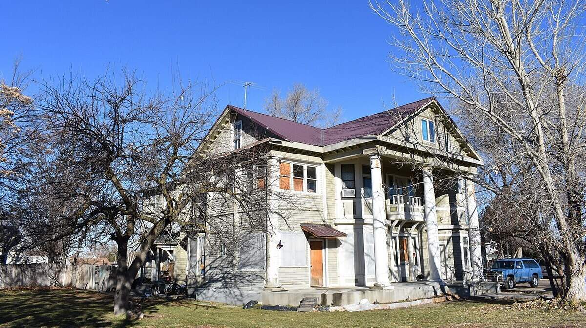 The A.K. Steunenberg House, built by the Steunenbergs, a prominent Idaho family, was damaged by fire Sunday.