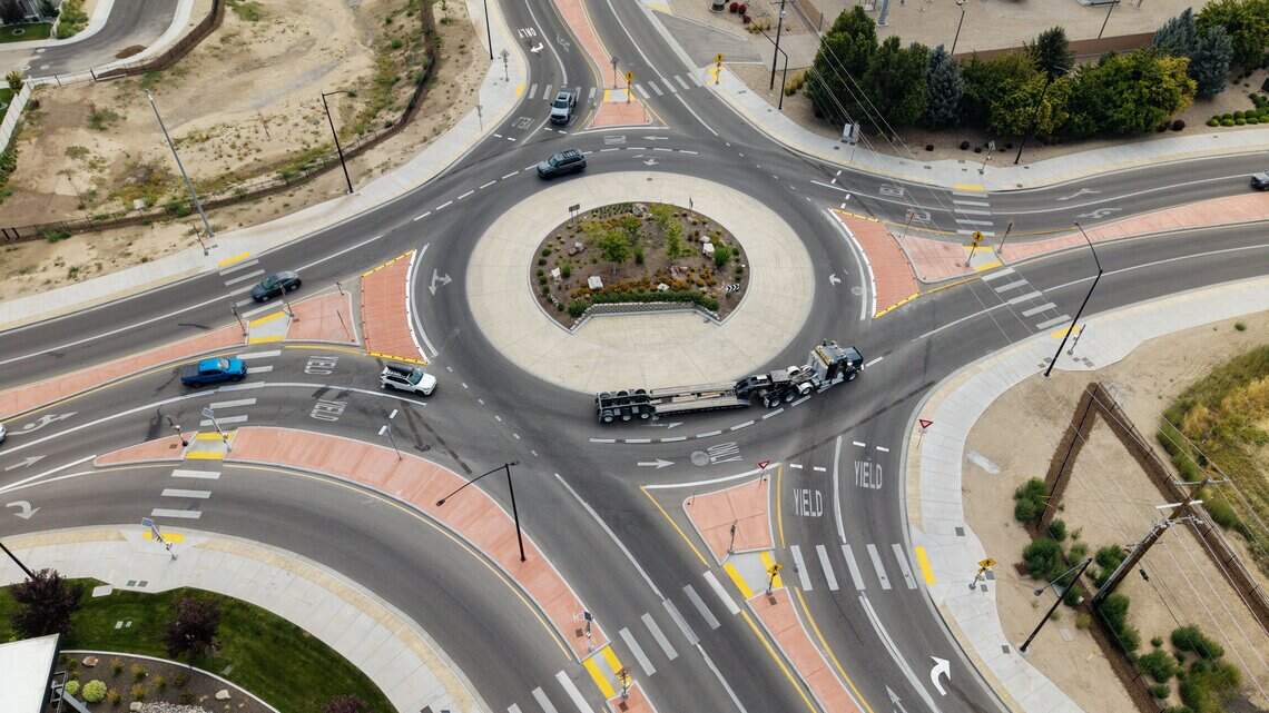 This large Ada County roundabout saw crashes rise. The fix? It just got smaller