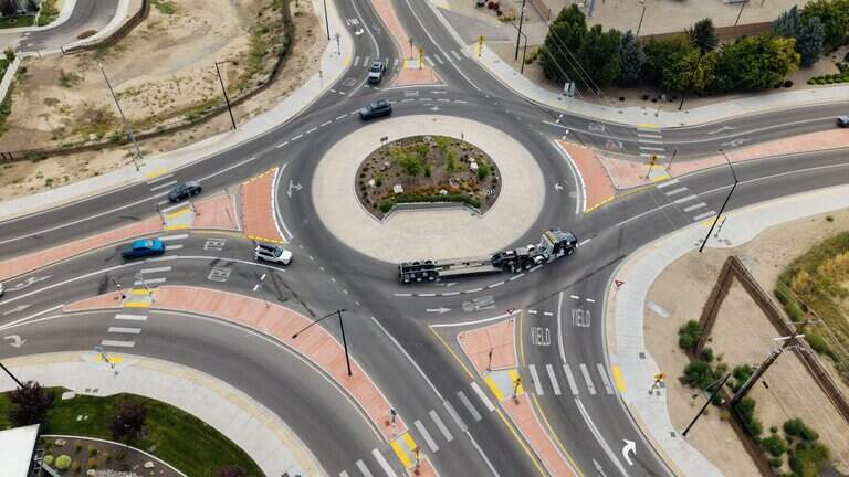 Ada County’s largest roundabout saw crashes rise. The fix? It just got smaller