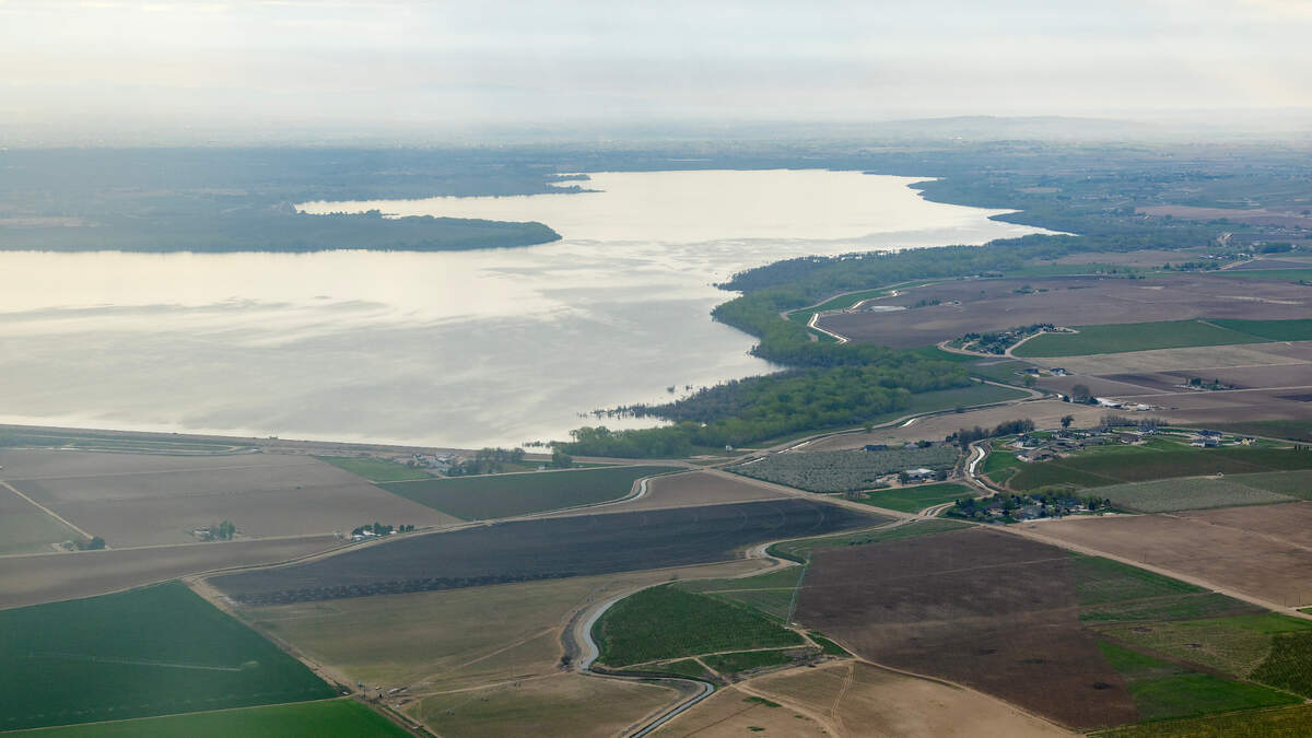 Farm land north of Lake Lowell in Canyon County.
