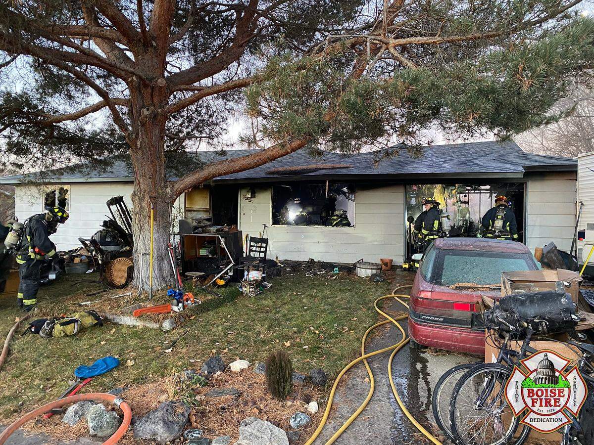 The interior of the house was destroyed, Boise Fire staff reported.