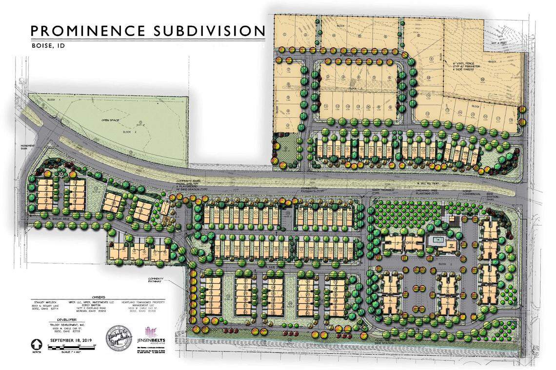The proposed Prominence subdivision would straddle West Hill Road Parkway between Duncan and Bogart lanes in Boise’s northwest corner.
