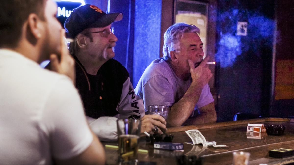 Danny Long, 73, and Brent Fratto, 57, say they have a right to smoke where they want. Fratto says that if he couldn’t smoke at bars in downtown Meridian, he would stop going out to get a drink.