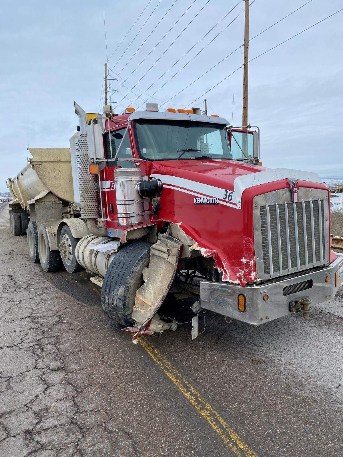 The crash occurred Monday afternoon.