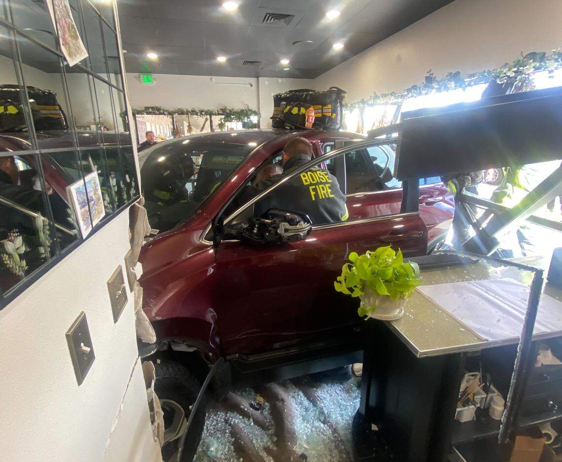 Miranda Adnan, owner of Modern Apothecary, was in the store when the car crashed into it.