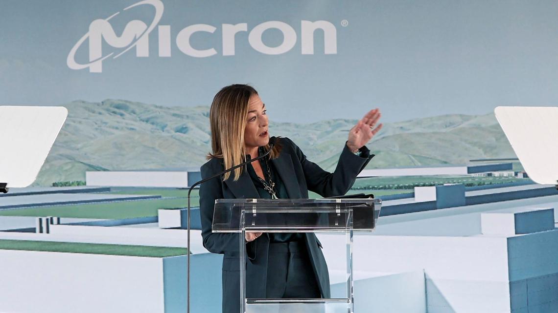 Boise Mayor Lauren McLean explains the importance of Micron to the community, and the impact of an estimated 2,000 direct jobs (15,000 indirect jobs across Idaho) that will follow the construction of the fab.