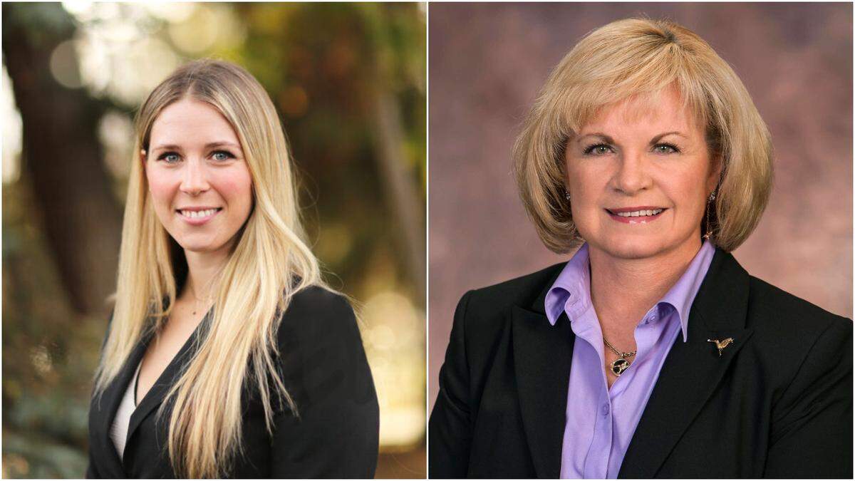Alexis Pickering, left, challenged longtime incumbent Rebecca Arnold for her seat on the Ada County Highway District Commission in District 2.