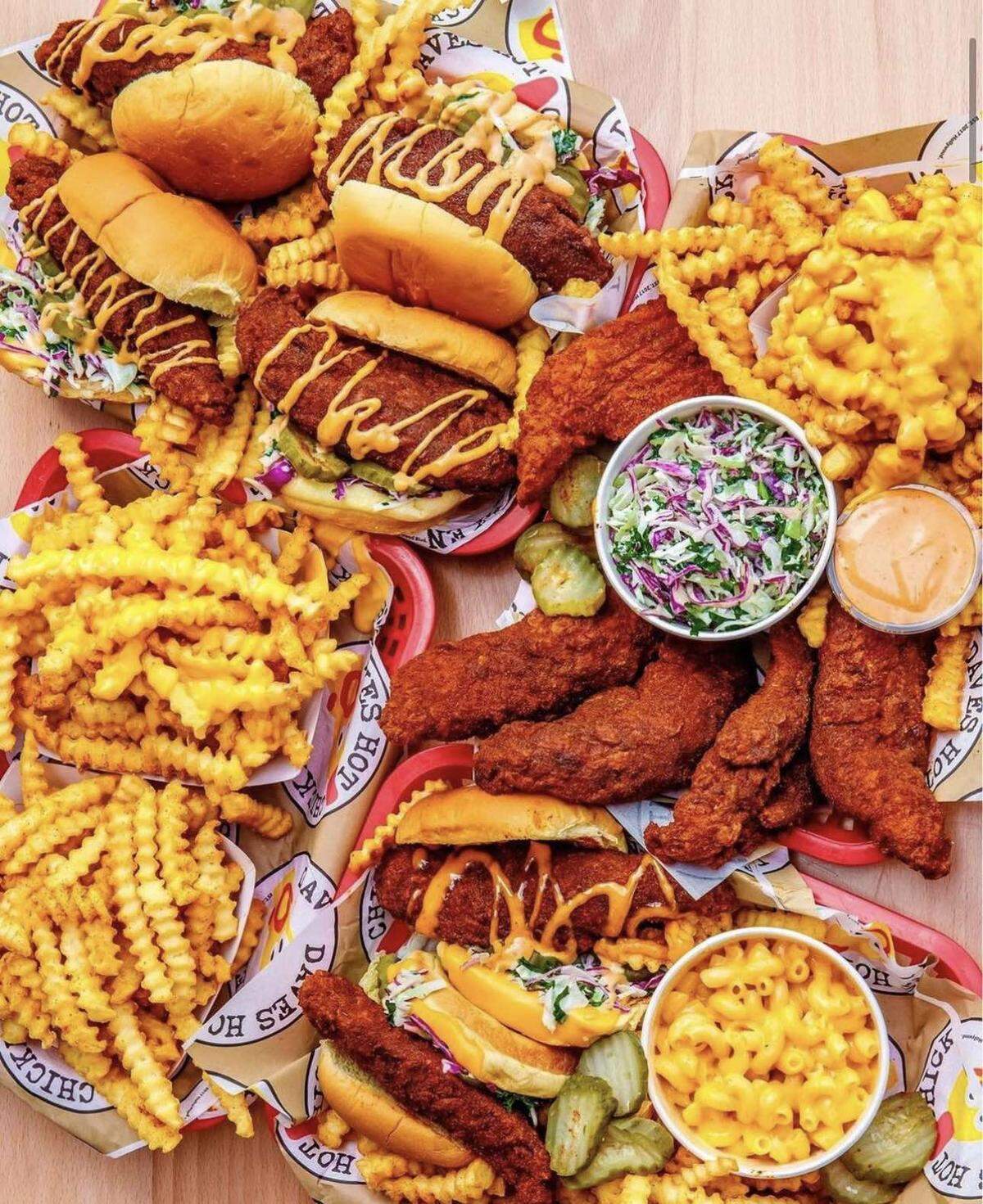 Dave’s Hot Chicken’s formula of Nashville-style hot chicken sliders, french fries and sauche has been a hit.