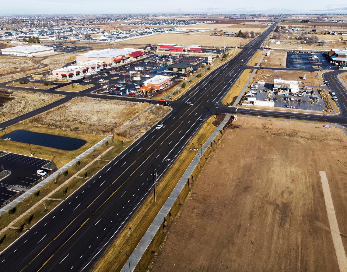 Growth around Kuna has attracted an increase in business development along Meridian Road near Deer Flat Road.