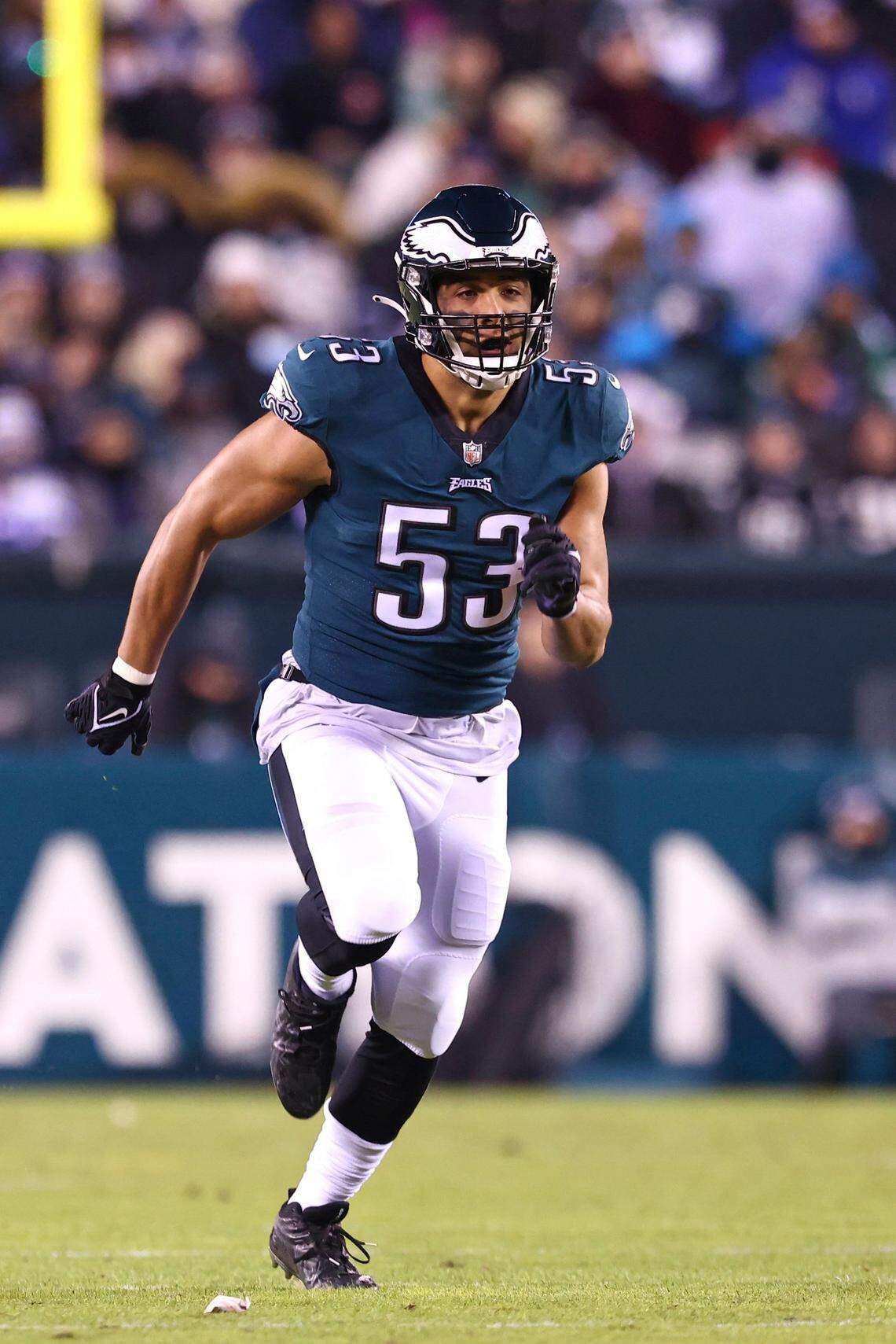 Linebacker Christian Elliss, a former University of Idaho standout, saw his first NFL regular-season action in Week 18 with the Philadelphia Eagles.