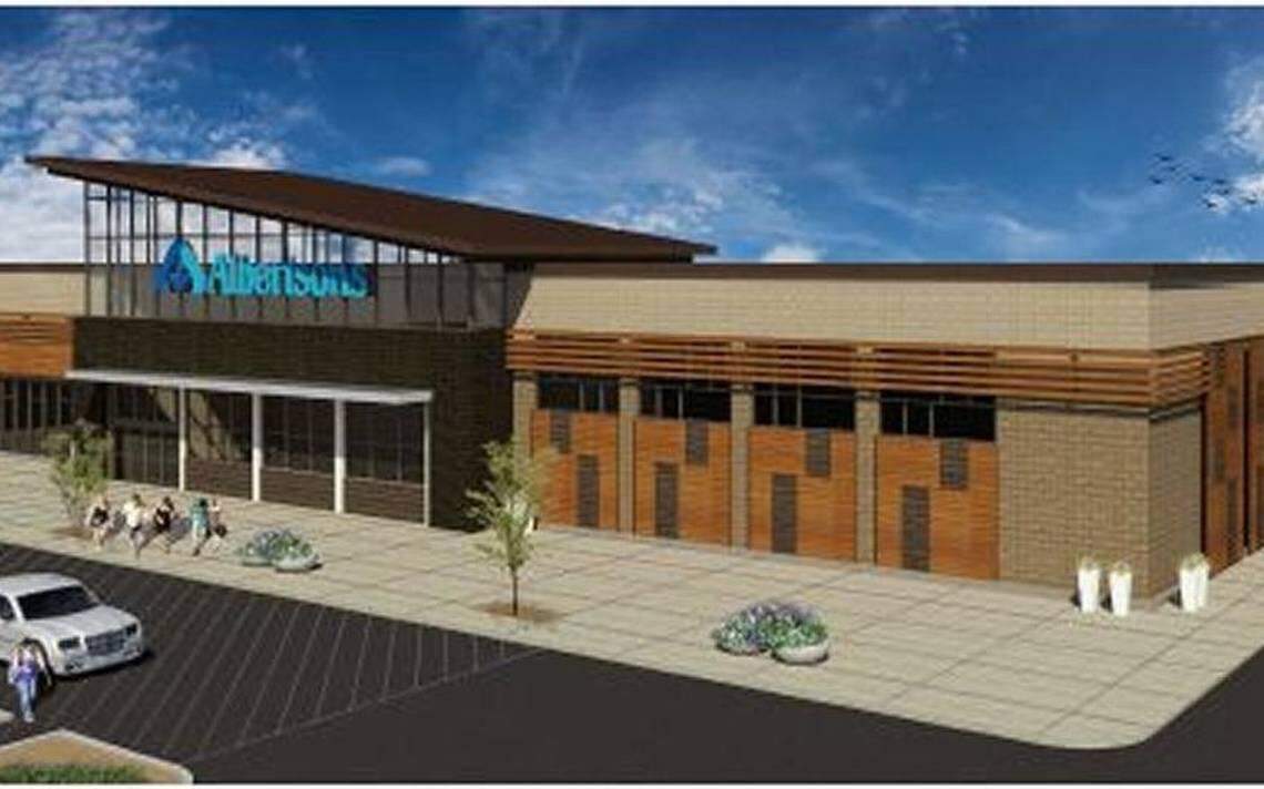 Albertsons is investing in Treasure Valley stores now more than it has in two decades. This artist’s rendering shows the proposed Albertsons store at the southwest corner of ParkCenter Boulevard and East Warm Springs Avenue in Boise’s Barber Valley.