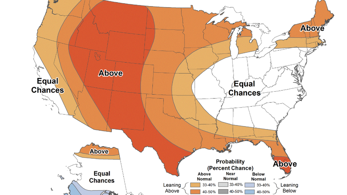 Large swaths of the western United States will see above-average temperatures this month, in large part to the high-pressure heat wave moving into the area later this week.