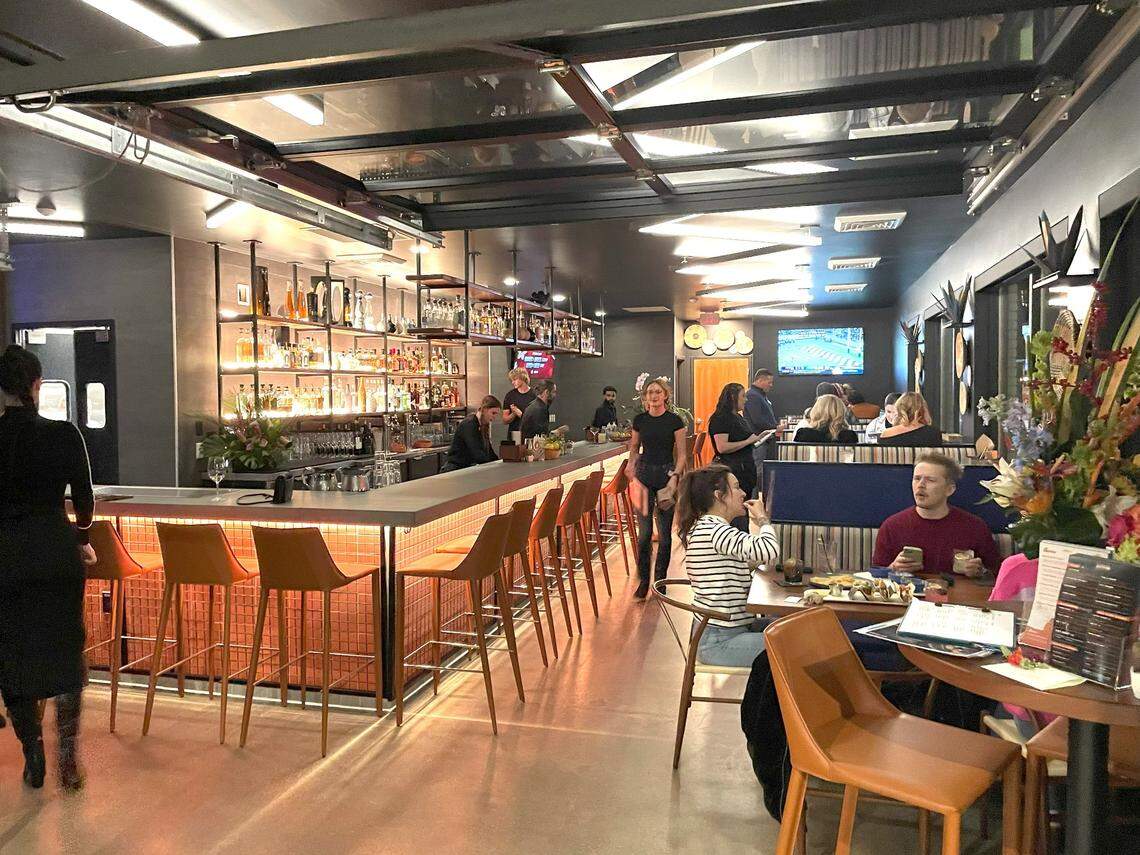 Spitfire Tacos + Tequila is a small restaurant with a welcoming bar.