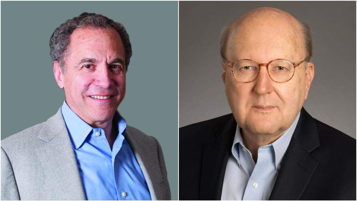 Skip Oppenheimer, left, is president and Garry Wenske is the executive director of The Frank Church Institute at Boise State University.