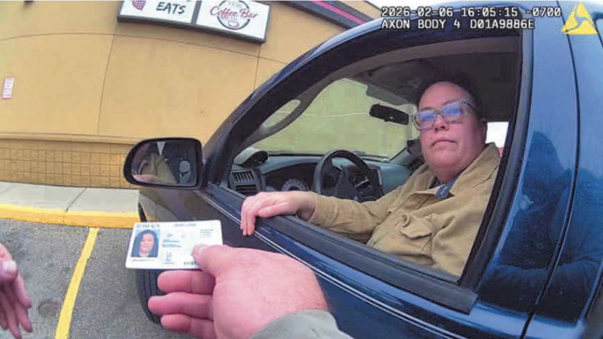 Sarah George, of Boise, happened to be pulled over by a local police agency on Feb. 6, so law enforcement agencies were able to use images from that traffic stop to help them identify her as the suspect in the Meridian office building attack.