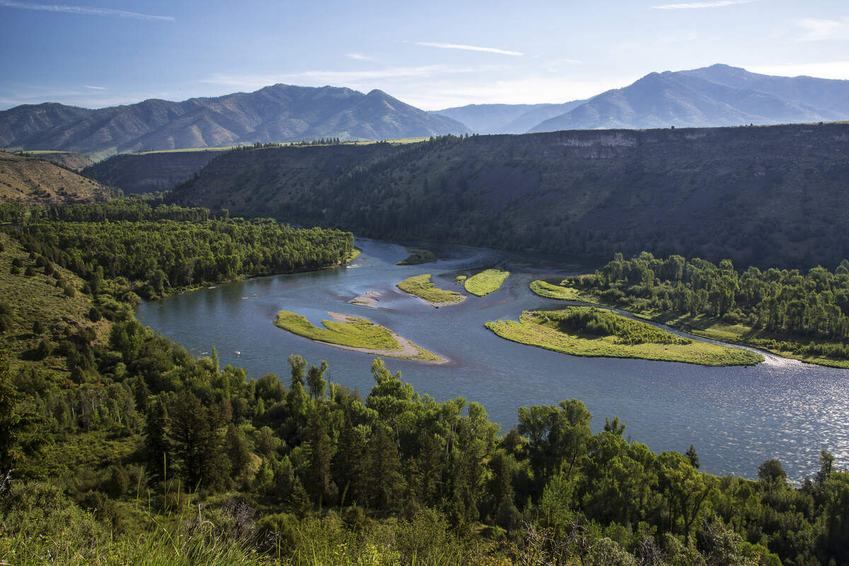 The South Fork of the Snake River runs for more than 60 miles across southeastern Idaho.
