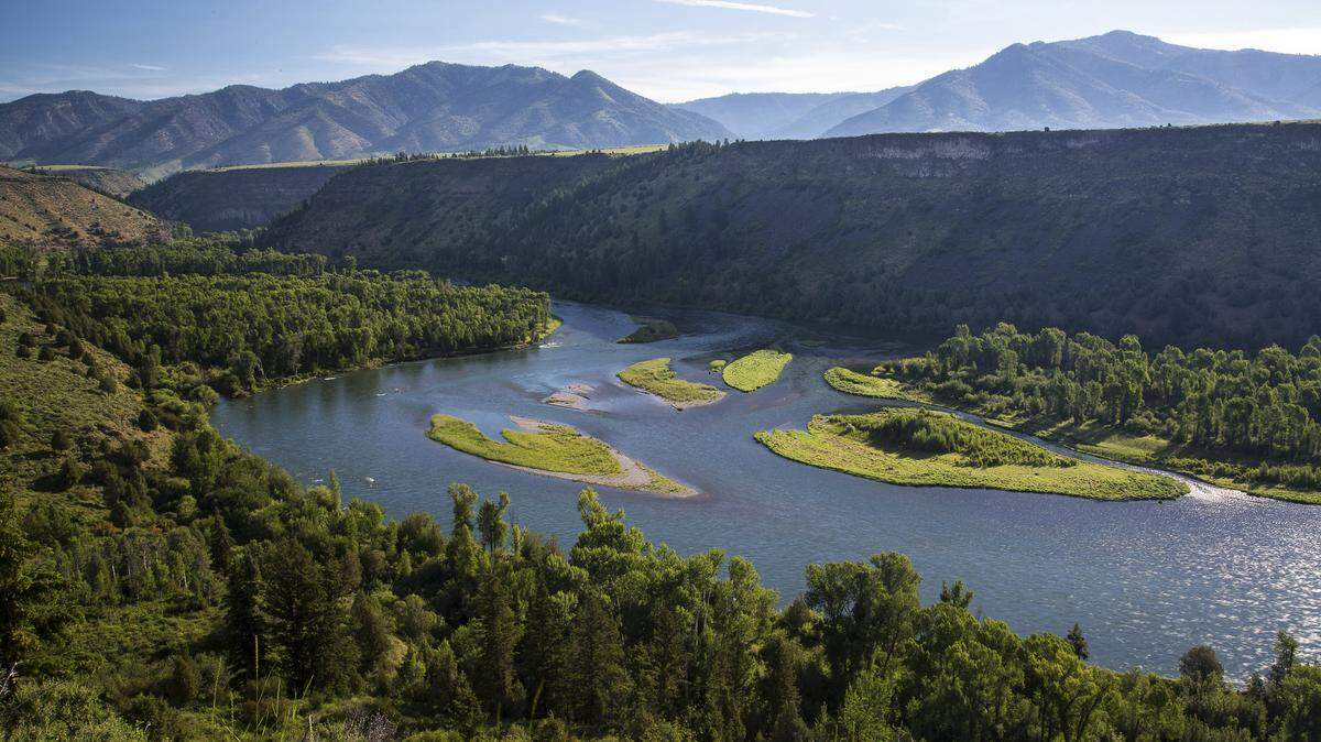 The South Fork of the Snake River runs for more than 60 miles across southeastern Idaho.
