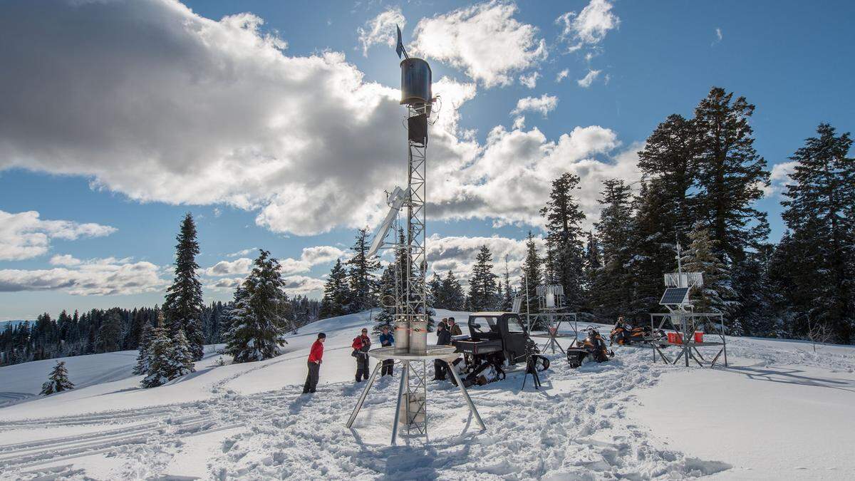 Idaho Power’s Garden Mountain cloud seeding and meteorological site in the Payette River Basin.