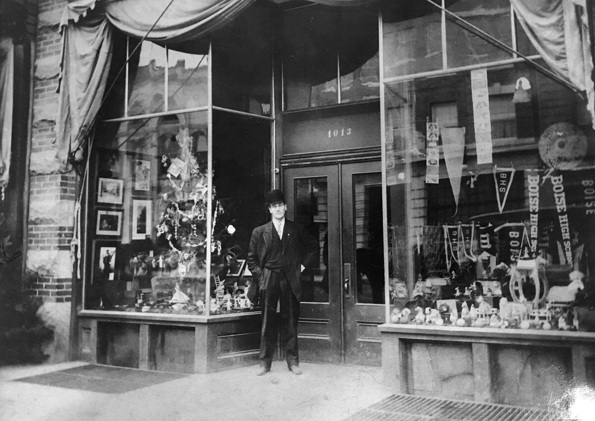 The man in this photo is believed to be Roscoe Smith, who had the Smith Block building, now listed as 1015 W. Main St., built in 1905. Roscoe Smith’s father, Dr. Ephraim Smith, was Boise’s first territorial mayor in the 1860s, and the site of the building was where some of Boise’s first structures were located.