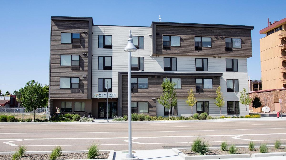 The New Path Community House, which provides housing for about 40 chronically homeless people in Boise. An expansion of the site is one of five currently slated to increase permanent supportive housing in Ada County.