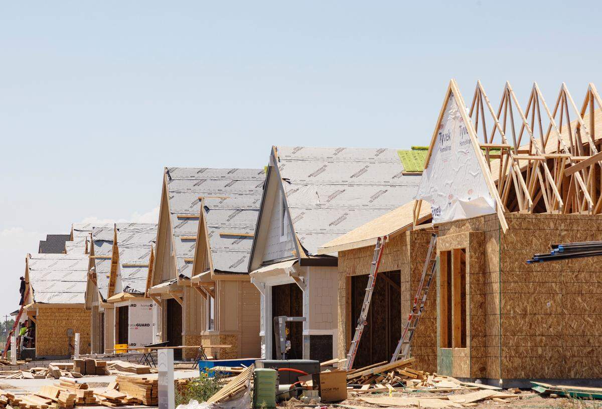 Homes under construction in South Meridian.