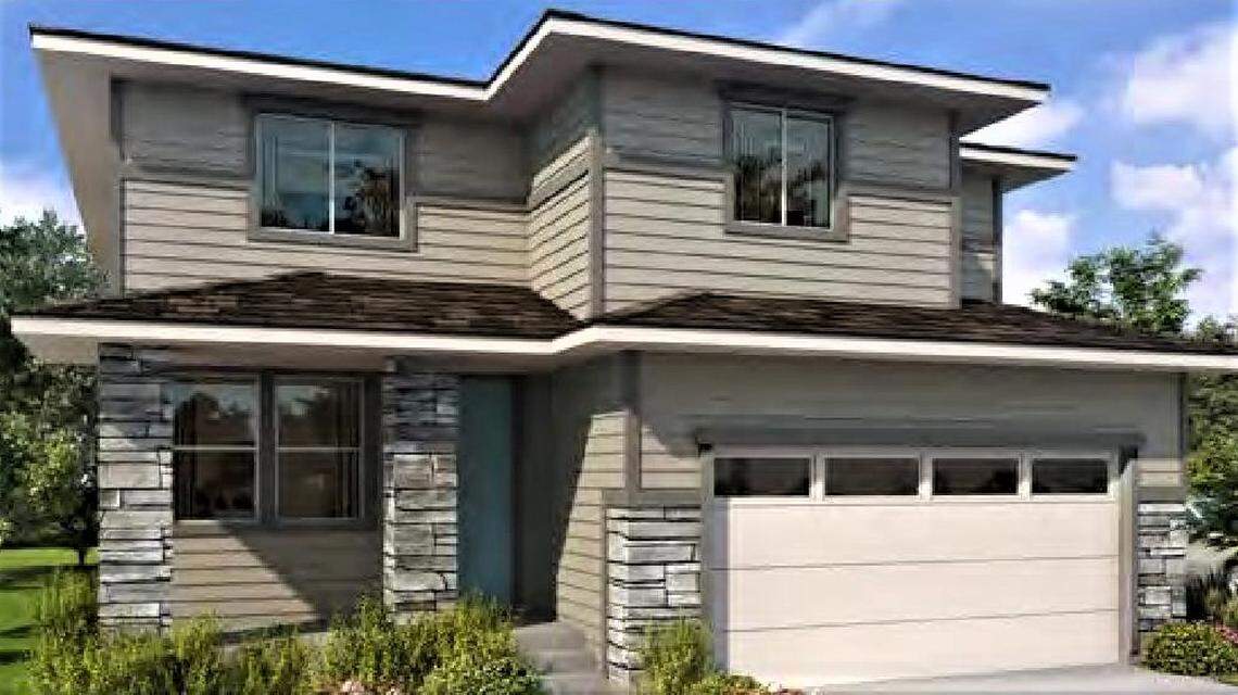 One of four house-design ideas proposed for the Jamestown Ranch Subdivision at the southeast corner of Black Cat and McMillan roads.