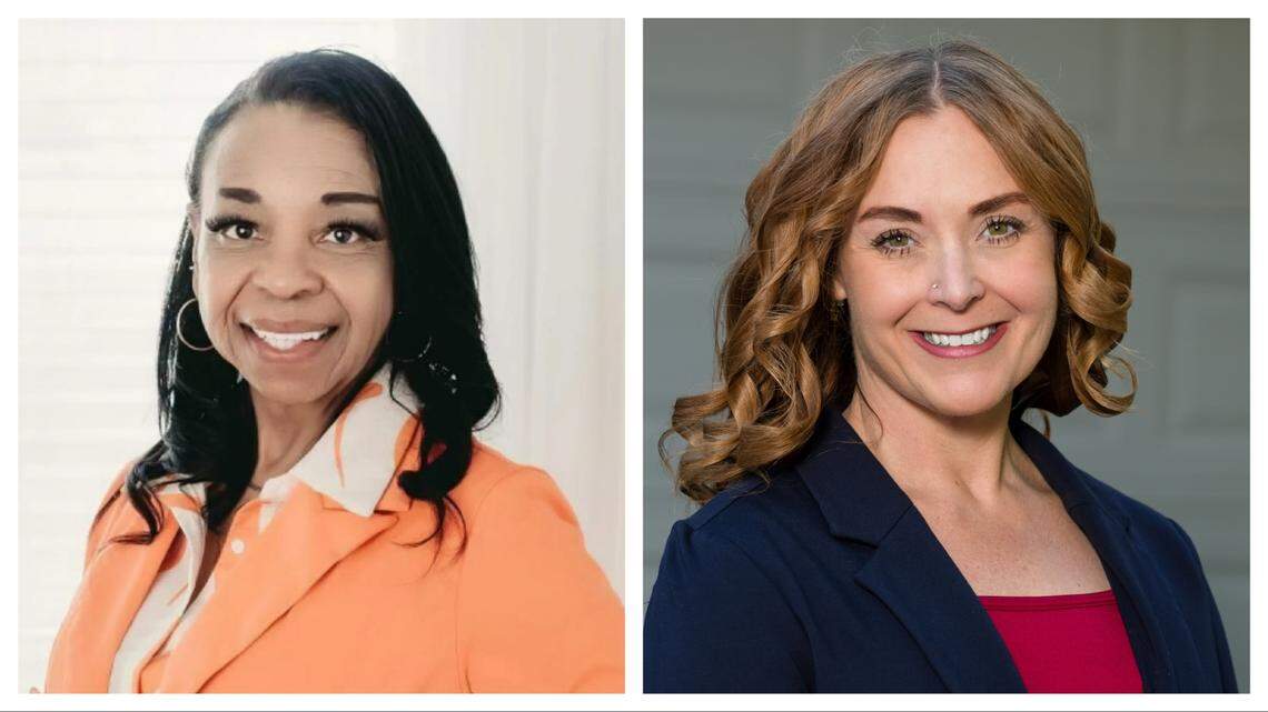 Democrat Shari Baber, left, is challenging Republican incumbent Rep. Dori Healey for the Idaho House seat B in Boise’s District 15.