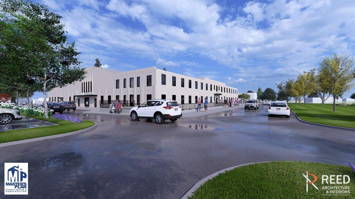 A conceptual rendering of River House Ministries at the Armory, once the redevelopment is completed.