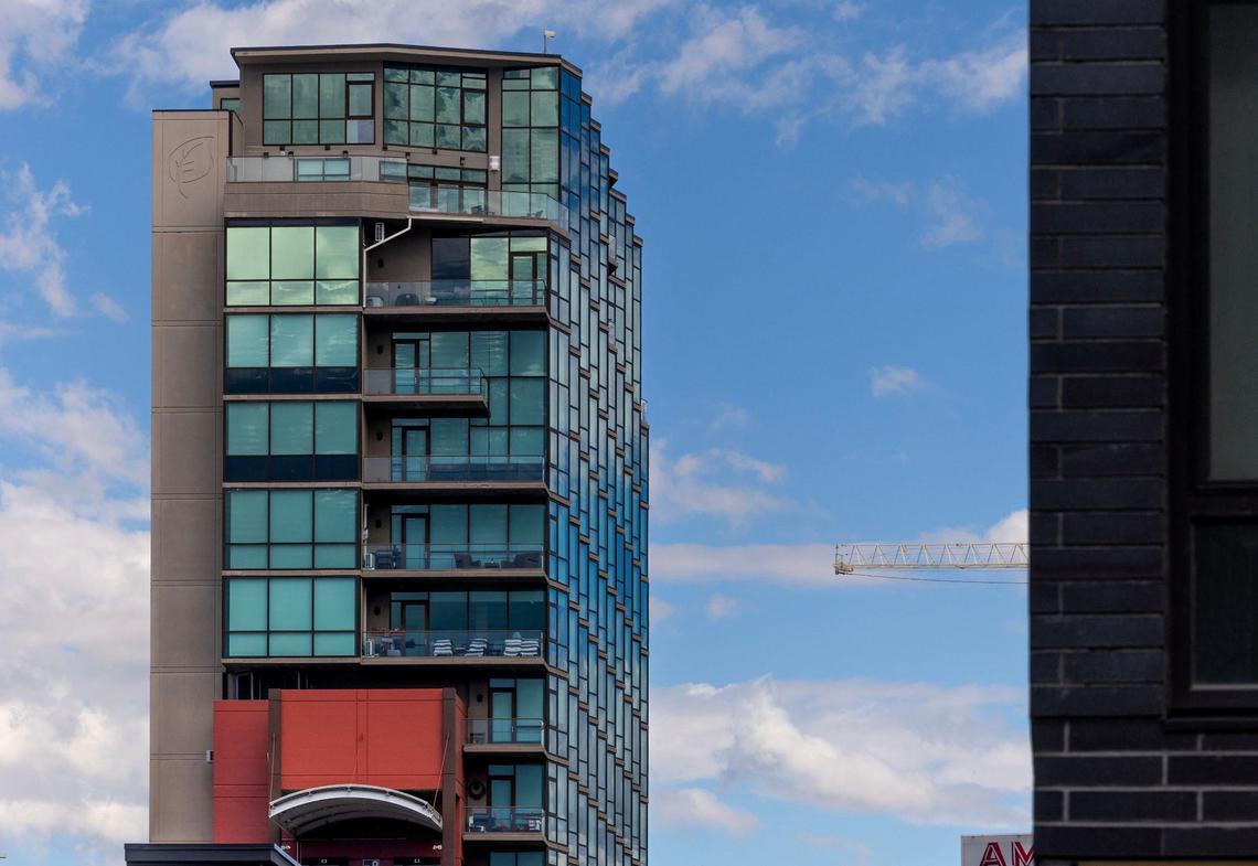 One of three penthouse apartments in downtown Boise’s Aspen Lofts recently went up for sale. The largest is a four-bedroom luxury living space on the east side of the building at 851 W. Front St. The home takes up the top two floors shown here. The listed price: $3,950,000.
