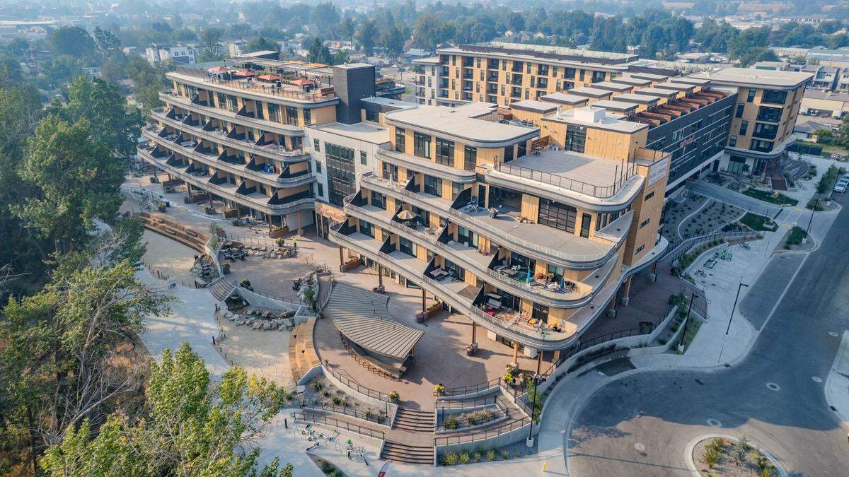 Residents began moving into The Boardwalk last year. Now retail businesses are beginning to open in the mixed-use apartment community.