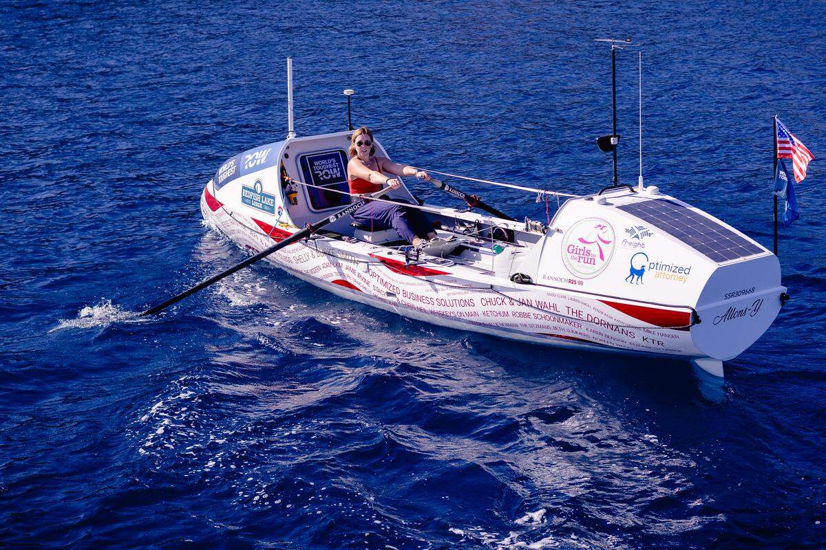 Taryn Smith completed a 3,000-mile solo row across the Atlantic Ocean on an R25 by Rannoch that she named “Allons-Y,” which means “Let’s go” in French.