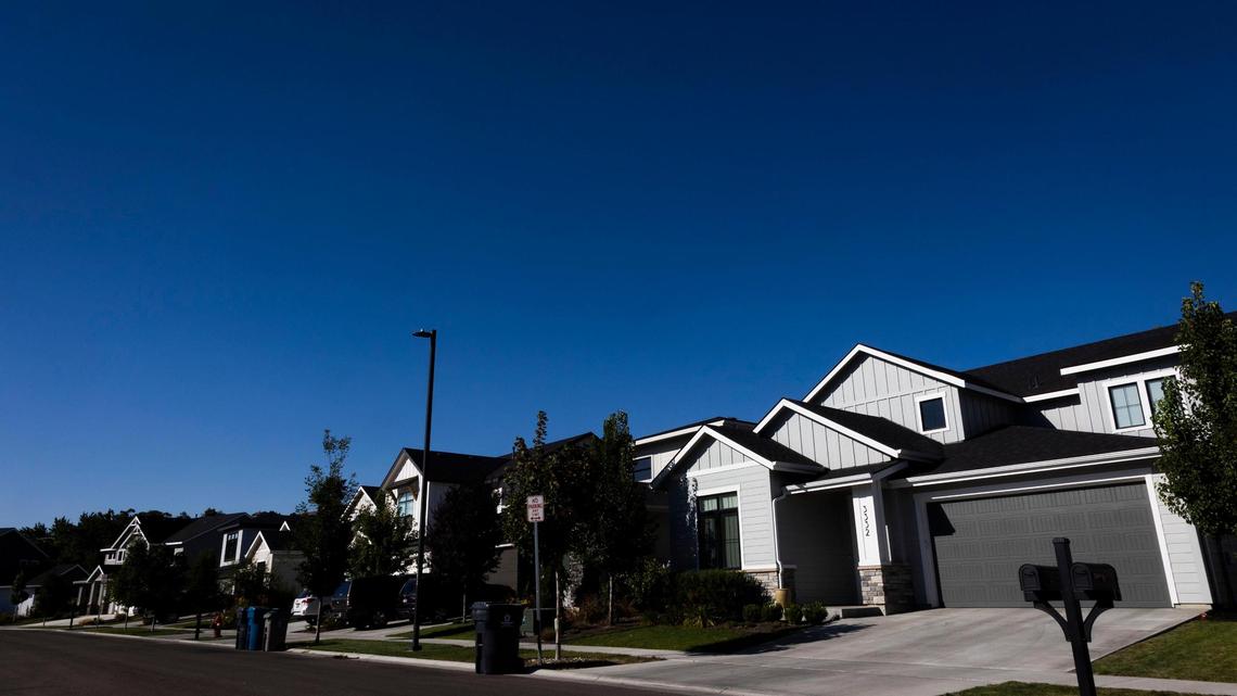 Houses in a new subdivision off Hill Road in Boise’s Collister neighborhood this summer.
