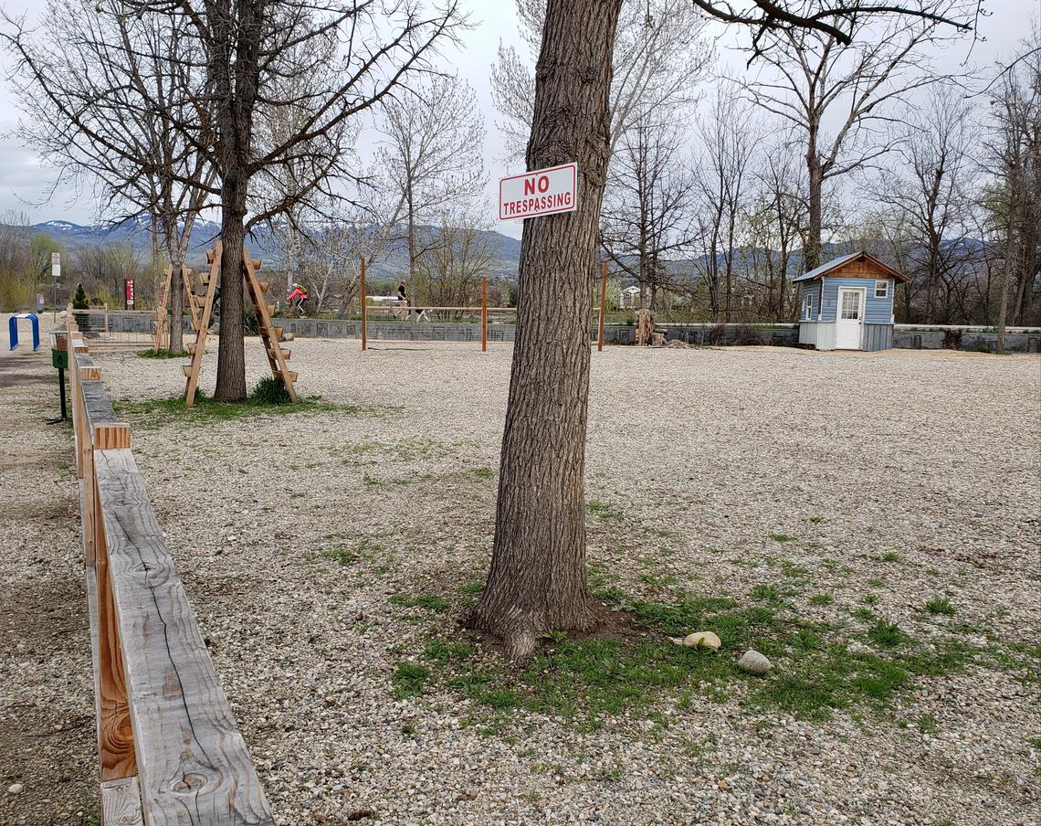 The site of the 34th Street Market looks out on the Greenbelt and the Boise River, in background.
