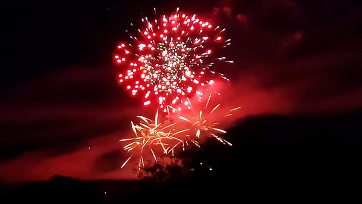 The city of Boise’s fireworks display, launched from Ann Morrison Park, lights up the sky in 2024.