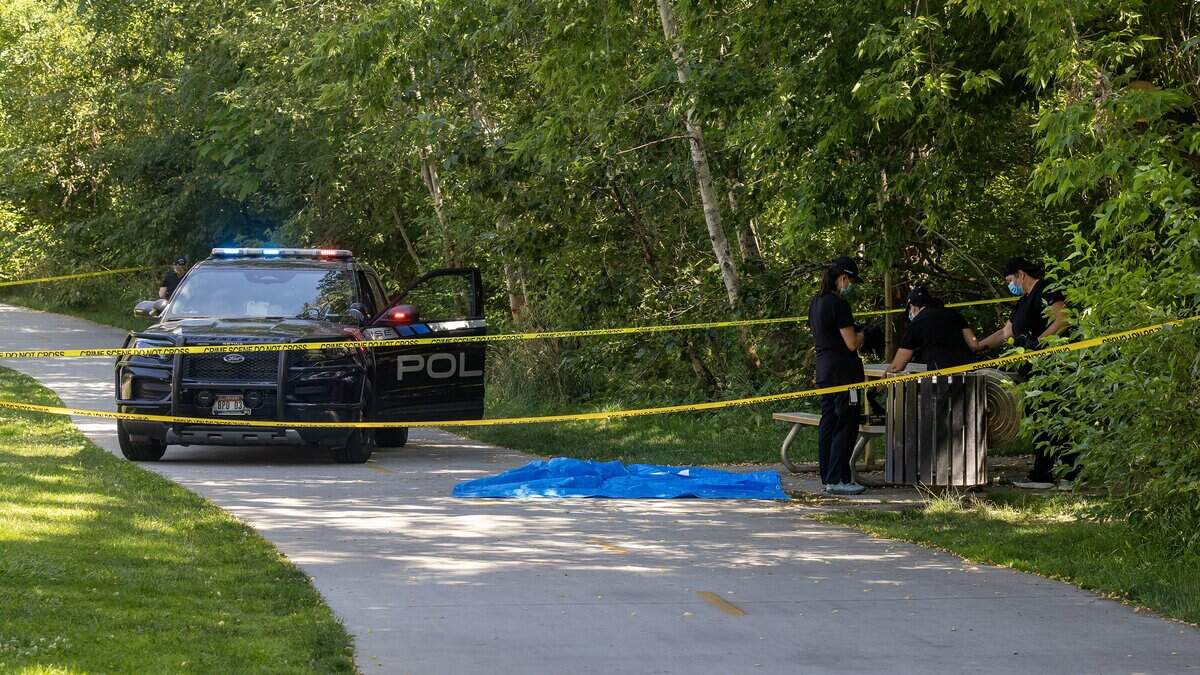 A portion of the Boise Greenbelt between 11th Street and Pioneer Ave., is closed as Boise Police Department investigates a suspected homicide, Monday, July 6, 2026.