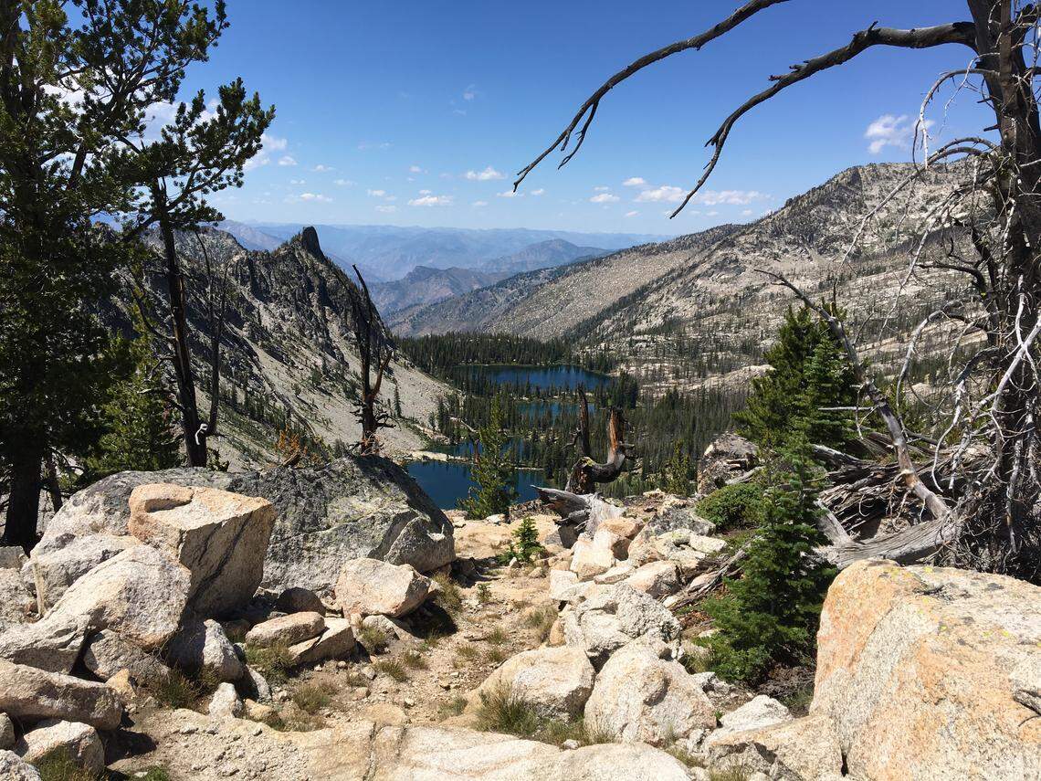 With Terrace Lakes, you have your choice of four good lakes for fishing, generally cutthroat trout. But to get there from Welcome Lake, you need to hike up 700 feet over 2 miles and then down 500 feet over 1.5 miles.