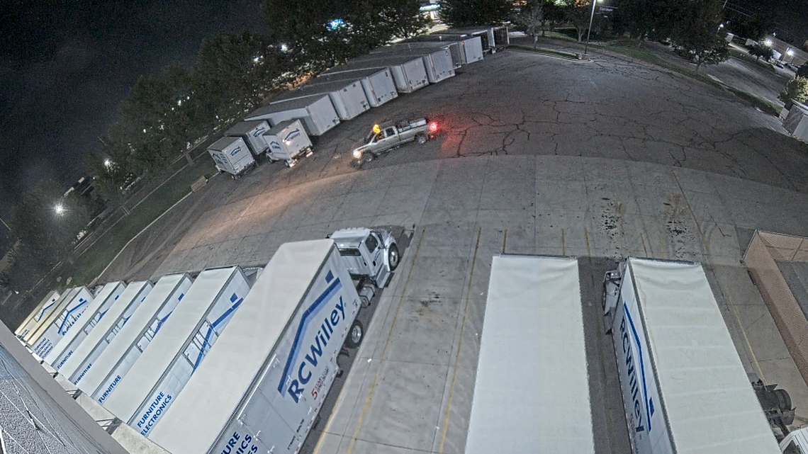 The police department described the truck as a “Dodge Ram with a light bar on the roof, large dents along both sides of the truck bed, and multiple storage tanks in the bed.”