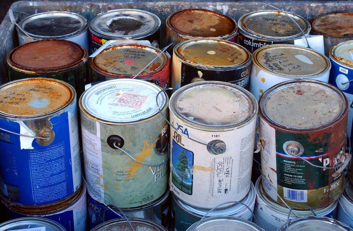 Paint is considered hazardous household waste in the city of Boise.