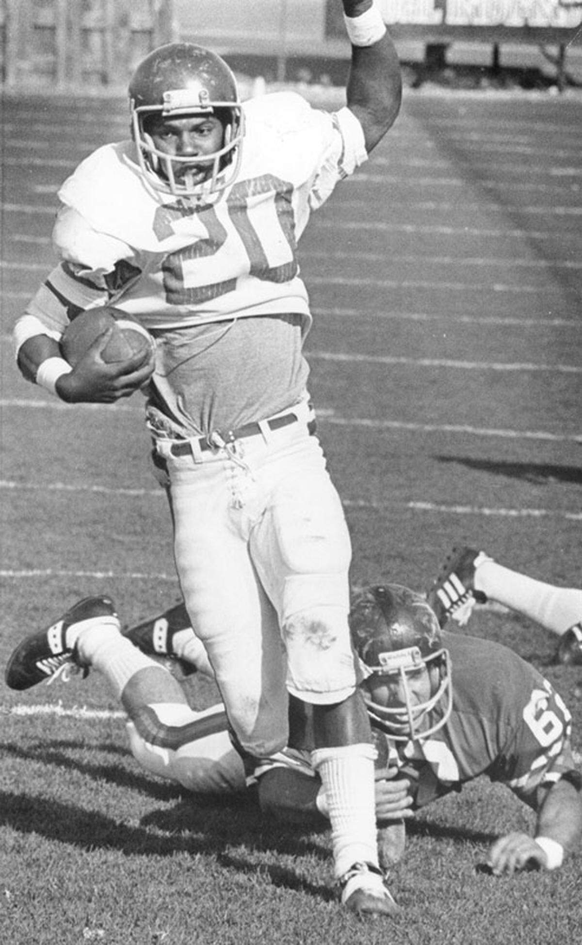 Running back Cedric Minter was one of the stars of the Boise State football team that won the 1980 Division I-AA national title. He rushed for 1,060 yards.